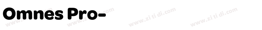 Omnes Pro字体转换